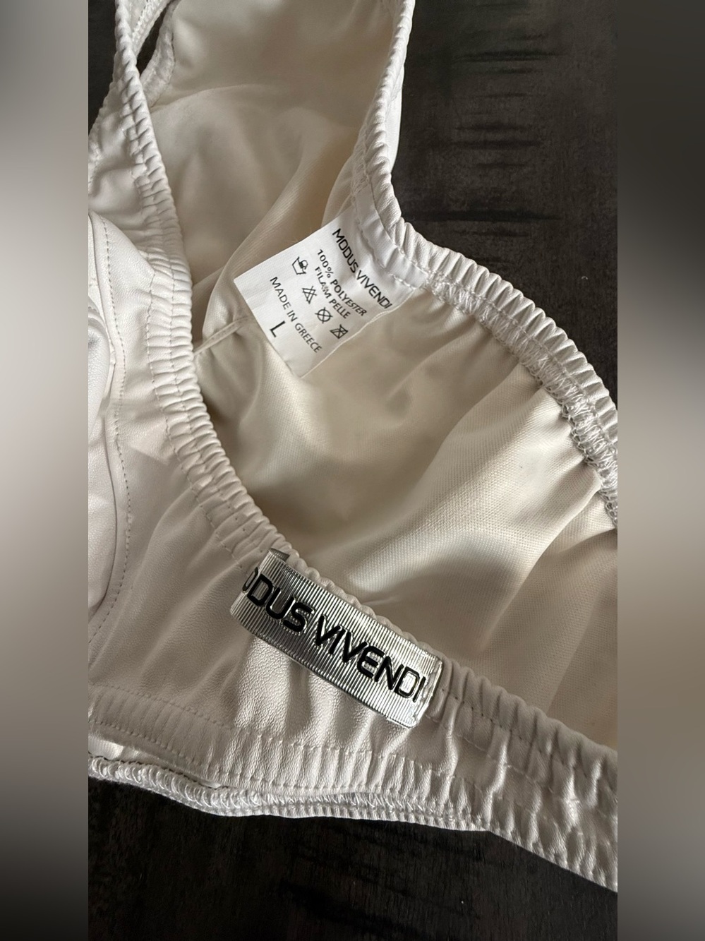 SAMPLE/Modus Vivendi Men’s White Swim Trunks